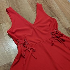 3/25 Corset Detail Fit and Flare Dress